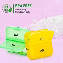 Portable PP Medicine Box Colorful Plastic Travel Emergency Medical Storage Packaging Case Health Medicine Organizer