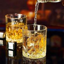 12/6/4/2件套玻璃杯套装，星钻玻璃杯，早餐咖啡杯，可爱红色茶杯，适用于威士忌、浓缩咖啡、拿铁、摩卡、卡布奇诺，居家、厨房、餐厅、茶会、婚礼、派对、节日 - 無色 - 查看 7