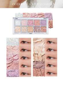 Rom&nd Romand Better Than Palette 00 LIGHT & GLITTER GARDEN 眼影盘，自然日常妆容色调，易于晕染，显色度高，丝绒质地，哑光与珠光双效，高显色度，持久不脱妆，韩国化妆品，6克/0.21盎司