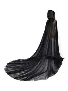 1pc Bridal Shawl Witch Vampire Cosplay Mesh Cloak Scarf