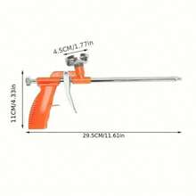 Schaumstoffpistole, längere Düse & leicht zu reinigen, Polyurethan-Dichtungsfüller für Tür- und Fensterritzen