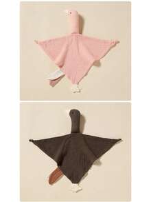 1 件纯棉皱纹布安抚毯，婴儿出牙娃娃舒适毯，婴儿睡眠辅助 - 彩色 - 查看 9