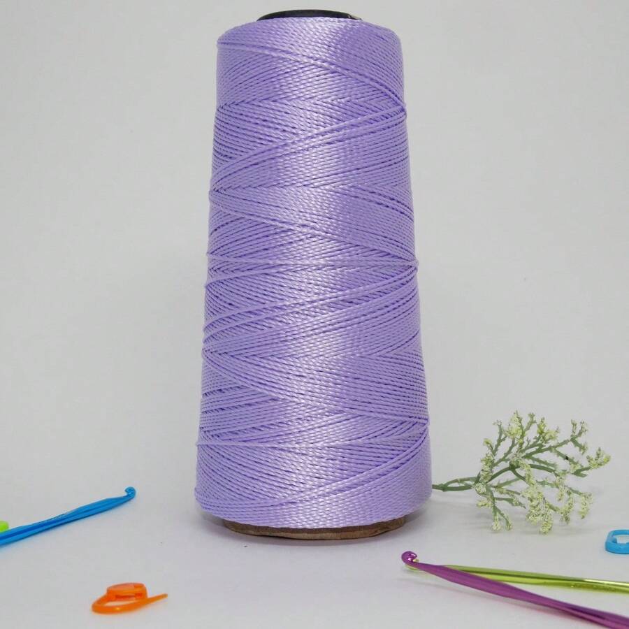 Queen Thick Polypropylene Crochet Thread Box Braids, Braids, Handmade Work 500 Meters - 紫丁香 - 查看 1