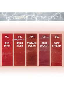 Rom&nd Romand GLASTING WATER TINT 04 VINTAGE OCEAN，透气水润膜融合，轻盈玻璃光泽，彩虹渐变技术，蜜桃茶啫喱透明色，玫瑰金星尘薄纱，哑光薄荷氧气光泽，迷你SOS补妆棒，纯素假日限量版，裸妆轻盈秘密，韩妆，4克/0.14盎司 - 04 VINTAGE OCCAN - 查看 7