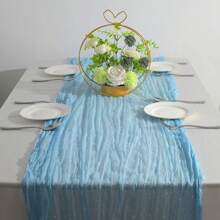 1 pieza Cheesecloth (gasa) de mesa de color crema, Cheesecloth (gasa) bohemio de granja brillante de 120 pulgadas (304,8 cm), Cheesecloth (gasa) con lentejuelas brillantes, Adecuado para bodas, fiestas, bautizos, cumpleaños y decoración del hogar