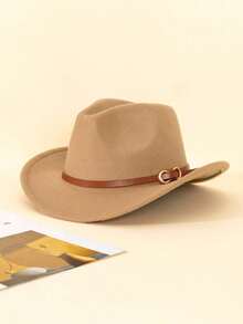 Women's Stylish Bohemian Style Hat With Detachable Brown Bow And Arrow Decoration, Western Cowboy Hat, Suitable For Outdoors, Casual Clothes, Party, Shopping - Mother's Day Gift - Multicolor - View 6