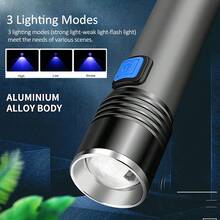 KENSUN 1 đèn pin LED UV công suất cao 395nm, sạc USB, điều chỉnh tiêu cự, chống nước, thích hợp cho cắm trại ngoài trời, trường hợp khẩn cấp, phát hiện nước tiểu bằng tia UV, phụ kiện cắm trại - Như thể hiện trong hình ảnh - Xem 5