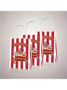 6/12pcs, Carnival Packaging Bags, Clown Gift Bags, Multifunctional Gift Bags, Party Supplies, Party Decorations, Lightweight And Practical, Suitable For Gift Packaging