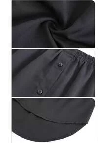 1 pezzo Allungatore di vita elastico, allungatore di camicia per donna, falsa gonna allungabile con volant regolabile