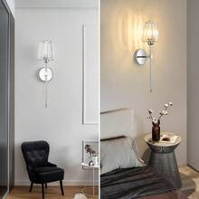 Modern Crystal Wall Lamps Home Decor Fixtures Minimalist Crystal Wall Sconces Decoration Fixtures Retro Crystal Wall Lights Luxury Home Decor 2000mAh RGB Colorful Stage Light Crystal Wall Lamps Black Gold For Living Room Bedroom Bedside Indoor Lighting Dining Room Hallway Lamp Aisle Coffee Shops Crystal Wall Lamps - Multicolor - View 7