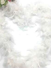 [Multi-Scenario Stunner] INS Blogger's Secret! Feather Tassel Scarf - Brings A Dramatic Atmosphere To Birthday Parties, Race Meets, New Year's Eve. Feather Product With Minor Shedding, A Gentle Reminder. Halloween - Multicolor - View 10