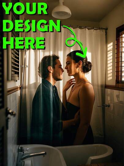 Customized Shower Curtain - Easy To Install, Waterproof, Bathroom Divider, 12 Hooks, Gift For New Homeowner, Bathroom Decor | Modern Home Decor