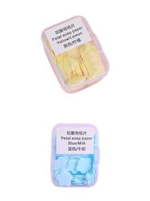 1 片/2 片花香洗手皂片，便携式一次性抗菌皂纸，持久留香，适合户外旅行、海滩、露营、钓鱼、商务旅行