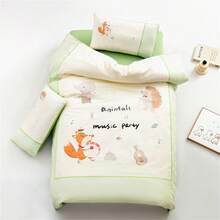 60S 长绒棉数码印花拼布幼儿园套装，儿童 3 件套包括：1 件羽绒被套 + 1 件床单 + 1 件枕套 - 風格 - 查看 16