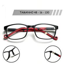 Óculos De Armação Para Criança TR- 90 Infantil Pernas Ser Abertas 360° Diopter/Super Leves -5052- Preto/Azul