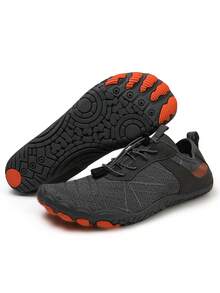 Unisex Quick-Dry Water Shoes For River Tracing | Breathable Barefoot Design With Non-Slip Grip | Ideal For Beach, Hiking, Boating - Grey - View 3