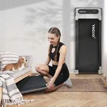 Yagud Walking Pad With Wheels,Remote Control, LED Display, Portable Under Desk Treadmill For Small Spaces, Home/Office Exercise Equipment Fitness Workout Calories-TLL - Mặc định - Xem 1