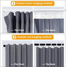 1 Pack 3-Layer Polyester Woven Room Divider Curtains, Bedroom Privacy Blackout Curtains, Thermal Insulation And Noise Reduction Living Room Curtains, Space Divider Curtains, Living Room Ceiling Track Curtains, Suitable For Living Room, Bedroom, Dorm, Office, Cinema, Cafe (White, Beige, Light Gray, Dark Gray, Black Curtains, W100"X H84"/ W100"X H96"/ W100"XH108"/ W120"XH84"/ W120"XH96"/ W120"XH108"/ W180"XH84"/ W180"XH96"/ W180"XH108", Curtain Track/Rod Not Included)