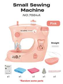 Set giocattolo di macchina da cucire elettrica per bambini, fai da te per cucire vestiti, piccoli elettrodomestici, gioco di ruolo sartoriale per ragazze, regalo per la festa dei bambini, interazione genitore-figlio