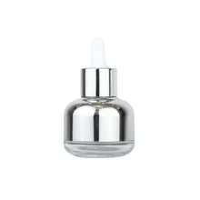 1.01oz Bling Crystal Glass Dropper Bottle, Pink Sparkling Refillable Perfume Vial, Lotion Dispenser, Aromatherapy Oil Bottle, Cosmetic Sample Container, Travel Essential, Portable Accessories Storage