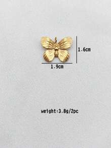 2 Stücke minimalistische personalisierte geometrische Schmuckzubehör, 18 Karat vergoldete Edelstahl Anhänger Halskette, DIY Schmuckherstellung