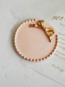 1pc Vintage Kaarsenhouder, Vintage Ronde Schaal, Sieraden Oorbel Ketting Opbergschaal, Decoratieve Schaal Schaal, Geschikt Voor Huisdecoratie, Decoratieve Ornamenten, Verjaardagscadeaus, Meisjescadeaus, Moederdagcadeaus, Afstudeerseizoencadeaus, Bruiloft Kaarsenhouder Decoratie
