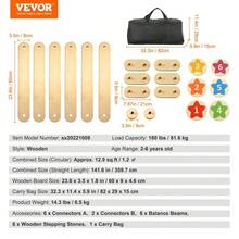 Kids Balance Beam Stepping Stones Gymnastics Balance Training Board Set 6 Piece For Children Fun Outdoor Indoor Activity Motor Skills Development - Red - View 9