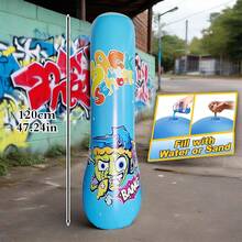 Boxing Sandbag Adult Indoor Sanda Household Fighting Boxing Sandbag Boxing Sandbag Sandbag - Blue - View 2