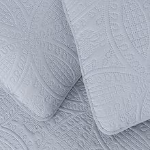 Austin Oversized Bedspread Set 3-Piece Ultrasonic Quilted Soft Lightweight Microfiber Coverlet For All Season - 銀色 - 查看 3