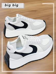 Fashionable And Comfortable Thick-Soled Casual Sneakers In New Korean Spring/Summer Style, Suitable For Campus, With And Versatile Thick-Soles - Mihei - View 2