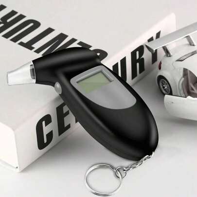 Brand New Breathalyzer Keychain With LCD Screen, Breath Analyzer With Spare Mouthpiece, Portable Breath Testing Device, Professional Analyzer, Detector