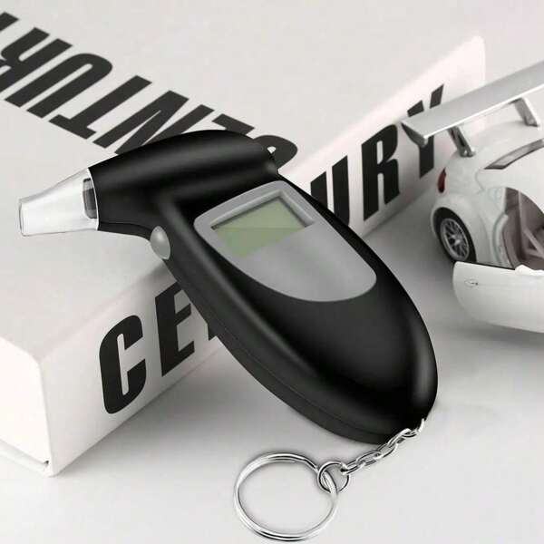 Brand New Breathalyzer Keychain With LCD Screen, Breath Analyzer With Spare Mouthpiece, Portable Breath Testing Device, Professional Analyzer, Detector