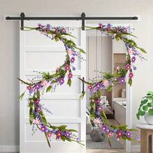 Artificial Lavender Garland Spring Flower Garland Fake Hanging Vines For Wedding Party Mantle - Purple - View 1