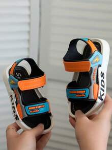 HAHABOBO New Fashion Boys' Sandals, Comfortable And Breathable, Suitable For Outdoor Sports And Beach Vacation - Orange - View 7