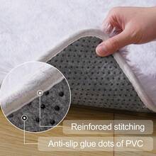 Alfombras para sala de estar, alfombra blanca grande y esponjosa para dormitorio, alfombras suaves y peludas para dormitorio de niños y niñas, decoración del hogar. - Blanco - Ver 5