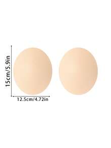 4/ 6/ 8 قطعة وسادات داخلية للصدرية للمرأة بحجم كبير، قابلة لإعادة الاستخدام، بشكل بيضاوي، وأحادية اللون، رسمية ومريحة، خفيفة الوزن ومنفذة للهواء - متعدد الألوان - مشاهدة 3