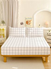 Set di lenzuola con fodera aderente - 2/3 pezzi: 1/2 federe e 1 coprimaterasso (profondità 30 cm/12 pollici) - Coprimaterasso moderno o pad per letto con federa per tutte le misure di letto da una piazza singola, una piazza e mezza, matrimoniale, king size e matrimoniale doppio