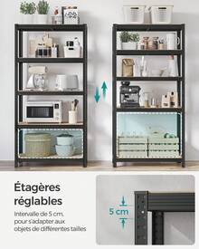 SONGMICS Audio-Visual Shelving - Noir - Xem 3