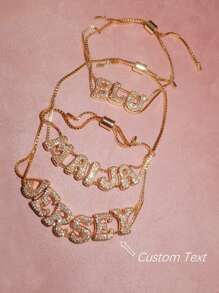 1 Stück anpassbares Weihnachtsgeschenk Schmuck Gleitenden Kette Zwei-Schichten Blase Namens-Buchstabe Charm Armband, Silber, Mode, einfach, Vintage, personalisiert, einzigartig, ideales Geschenk für sie, Freund, Freundin, Vater, Mutter, Familie, Freunde, Haustiere, Sohn, Tochter, Großeltern, Jahrestag, Geburtstag, Alltags-Tragen, Hochzeit, Abschlussball, Party