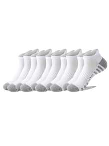 5/10 pares de meias esportivas e meias casuais e versáteis até o tornozelo