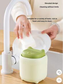 1 Dispensador de jabón líquido con forma de gato adorable, dispensador de detergente para lavar los platos, vuelta al colegio