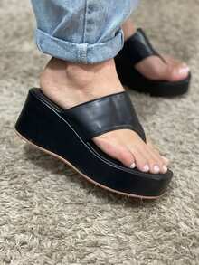 Women Platforms & Wedge Sandals - Negro - View 4