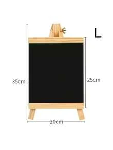 Madebyblanc 1set Home Office Wooden Bracketed Small Chalkboard Milk Tea Shop Restaurant Creative Display Sign Bar Supermarket Price Signs Small Chalkboard Frame Chalkboard With Easel, Perfect Gift For Christmas, New Year And Birthday - Multicolor - View 10