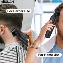 500mAh Battery Capacity Electric Hair Clipper, Professional Haircutting Tool With 4 Limit Combs, USB Rechargeable, Men's Haircut Kit - Black - View 3