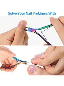 1pc Stainless Steel Cuticle Nipper, Nail Clipper, Nail Trimmer, Ingrown Toenail Clipper, Manicure Tool Set