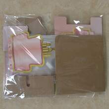 34pcs Birthday Surprise Box Party Decoration Backdrop Number DIY Stickers Rose Gold Pull Card Gift Box