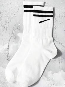 1/3/5Pairs Men's Socks, Mid Length Socks, Colorful Pattern Socks, Round Neck Socks, High Length Socks, Soft Men's Socks, Crew Sports Socks, Fabric Men's Socks, Cute Socks, Girls' Socks, Sheer Socks, Slouchy Socks, Cute Socks, Crew Sports Socks - Multicolor - View 2