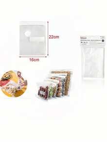 Thick Embossed Vacuum Food Storage Bags With Air Valve, Transparent Sealed Bags, Suitable For Cooked Food, Home And Commercial Kitchen Vacuum Compression Bags - Transparent - View 6