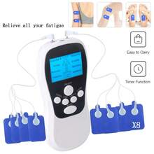 Body Massager Machine Unit, Pulse Massager Body Massage Acupuncture Dual Channel 15 Levels For Shoulder/ Neck/ Back/ Ankle/ Knee/ Elbows/ Foot - White - View 4