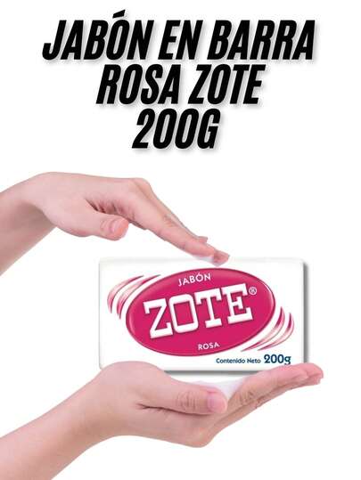 Jabón en barra Zote caja con 10 piezas de 200 gramos cada una para lavado de ropa limpieza doméstica multiuso excelente para eliminar manchas tejidos cuidado textil hogar